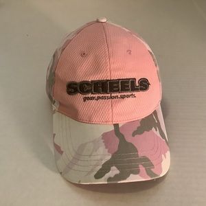 Womens Pink Camouflage SCHEELS Gear Passion Sports Adjustable Cap Hat One Size